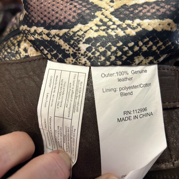 Aqua Madonna Espresso Brown Leather Quilted Front Satchel Shoulder Bag - Picture 7 of 15